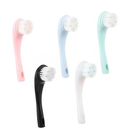 SAFIGLE 5Pcs Facial Cleansing Tools Soft Bristle Face Scrubbers for Deep Cleaning Ergonomic Handle for Comfortable Grip Portable Design for Easy Storage and Travel