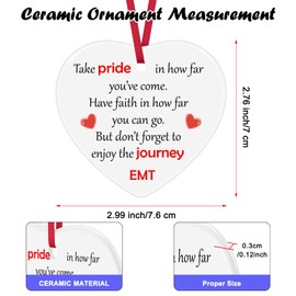 Emergency Medical Graduation Gifts EMT Christmas Ornaments Medical Technician Medical School Gifts Medical Student Paramedic Hanging Ornament Gifts for Medical Student Nurse Christmas Birthday Gifts