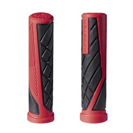 COGSTER Dash Bike Handlebar Slip-on Grips, Lightweight Rubber Grips for XC, MTB, BMX Bikes (Red)