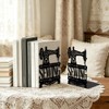 Peacoblue 4.7"x3.5"x7.1" Metal Bookends, Heavy Duty Book Ends for Shelves