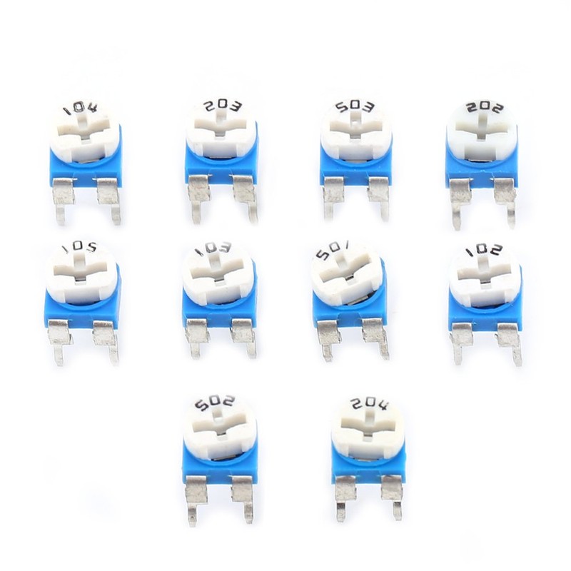 Variable Resistor 100 Pieces 10 Values 500 Ohm 1M Ohm
