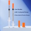 0.5ml 31G 5/16 Inch 8mm Syringe, Lab Syringes Individually Wrapped,