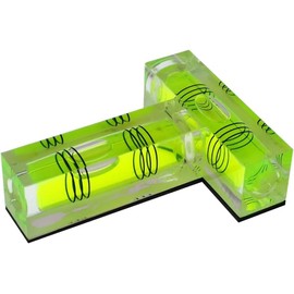 UMEI T-Type Mini Level,Magnetic Function of Level Instrument Platform can use Level Instrument Small Level Ruler Level Bubble Bead (Without keychain)