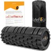 LyfeFocus Premium Trigger Point Foam Roller (Black) - Multi Pressure