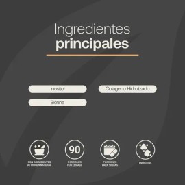 Inositol De 90 Cápsulas De 500mg Myo Inositol B Life
