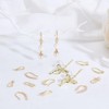 CRAFTYMELODY 20Pcs Earring Hooks 5 Style Brass Ear Wire with