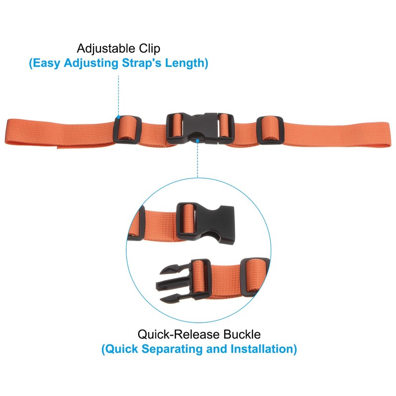 PATIKIL Backpack Chest Strap Set, 2 Pack Polyester Webbing Adjustable