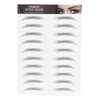 6D Eyebrow Tattoo Sticker, Eyebrow Shaping Stencils, Semi-Permanent, Hair-Like, Waterproof