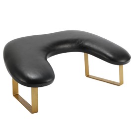 VOCOSTE Arm Rest for Nails Tech, U Shaped Nail Arm Rest, Manicure Hand Rest with Detachable Brackets, Hand Rest for Nails Tech with Stable Base, Nail Hand Rest, Black