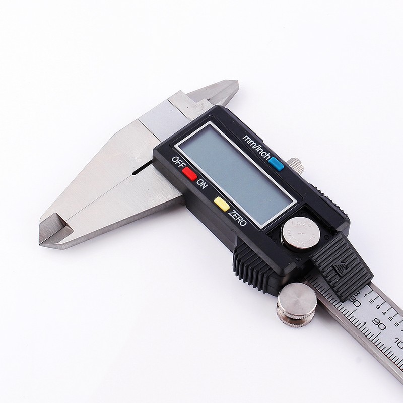 0-200mm LCD Digital Vernier Caliper Stainless Steel Micrometer Electronic Gauge