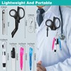 RISEMART Rechargeable Pen light with Medical Scissors and 4 Pen