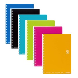 Kokuyo Soft Ring Notebook, Ruled with Dots, A5, 6 Color Set, SV331BT 6 Pack