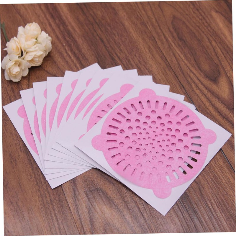SEWACC Toilet Drain Hole Filtering Sticker Set 20pcs Anti-Blocking Hair