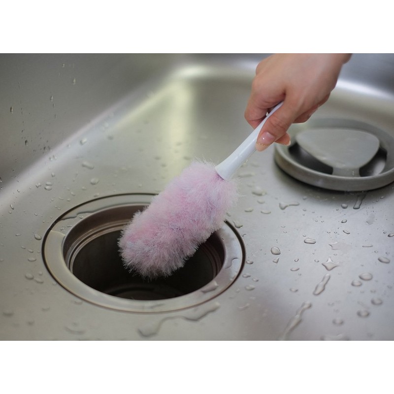 Yamazaki Sangyo 156795 Bath Bon-kun Kitchen Drain Brush, Green, Made