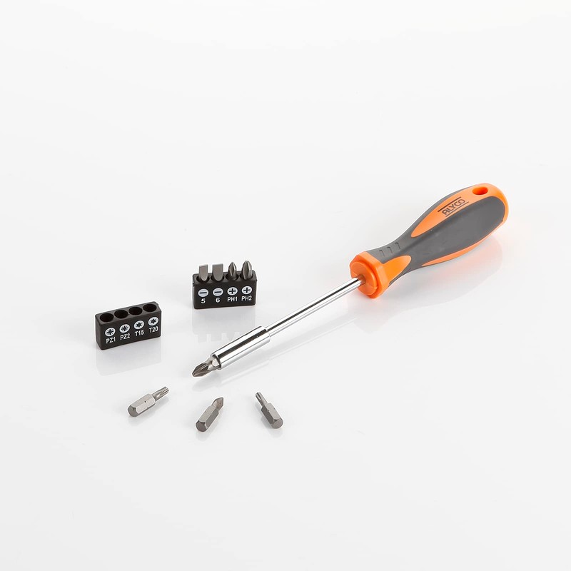 HR 170457 Set, 9 Piece Magnetic Bit Holder + High