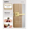 Leydebong 1 Pack Gold Door Handles, Keyless Privacy Door Levers