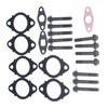 Hconcet New Exhaust Manifold Gaskets with Bolts Compatible with Cummins