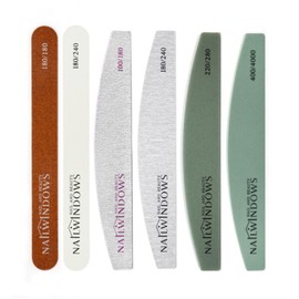 Nail Windows Premium Nail File 6 Set Wood File Sanding File Quick Shin Self Nail Nail Nail Pavilion / 네일윈도우 프리미엄 네일파일 6종 세트 우드파일 지브라파일 샌딩파일 퀵샤인 셀프네일 손톱관