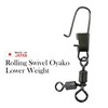 50 Pieces, Made in Japan, Parent-child Swivels (Bottom Sinker Type)