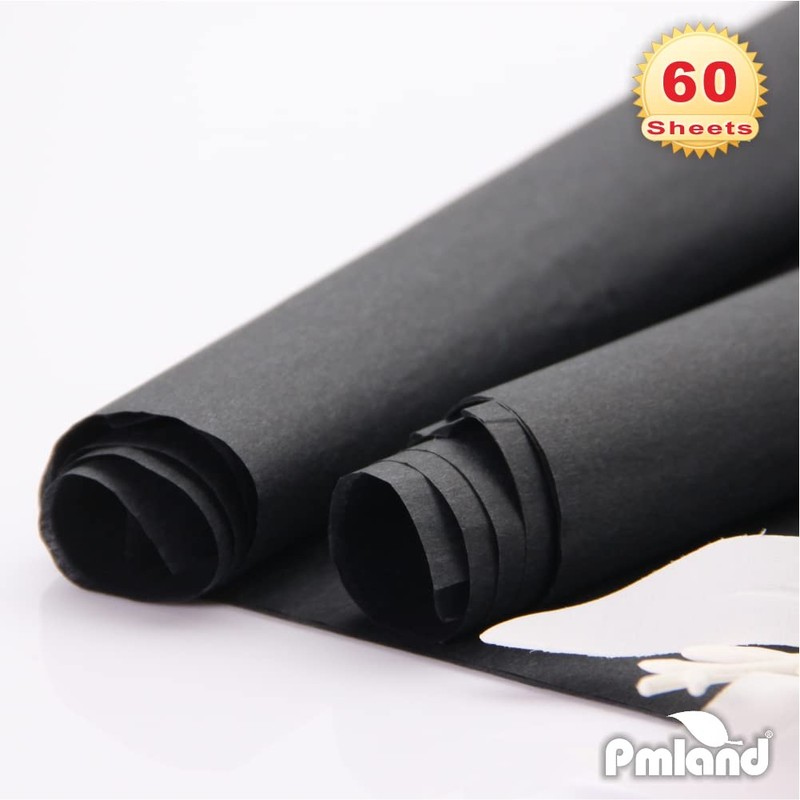 PMLAND Gift Wrapping Tissue Paper- Black Color - 20 Inches