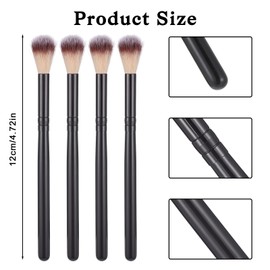 4 Pcs Fluffy Eyeshadow Brush Lash Brush Eyelash Shampoo Cleanser Brushes Applicators Lash Comb for Eyelash Lashes Cleaning Bath Set Makeup Brushes Set for Eyelashes Extension Bath Cleansing
