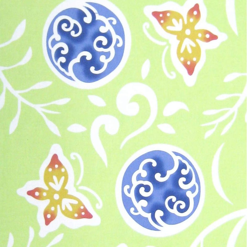 Goatsei Tenugui (Red Pattern), Urizun, Hand-dyed Washcloth, Okinawa