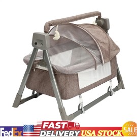 Baby Bassinet Bedside Sleeper w/ Mosquito Net Portable Crib for Newborns