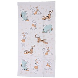 Hayashi BM474300 Bath Towel, Approx. 23.6 x 47.2 inches (60 x 120 cm), Gauze Pile, Pooh & Friends, Good Luck