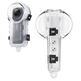 Birgipar Invisible Dive Case for Insta360 X4 - Transparent Acrylic - Underwater Camera Housing - Waterproof up to 50m - Compatible with Selfie Sticks & Tripods