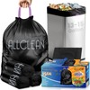Trash Bags 15 Gallon Tall Kitchen Drawstring Garbage Bags,Fit 13-15