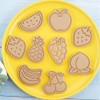 8-Piece 3D Fruity Cookie Cutters, Apple, Strawberry, Watermelon, Pineapple, Grape,