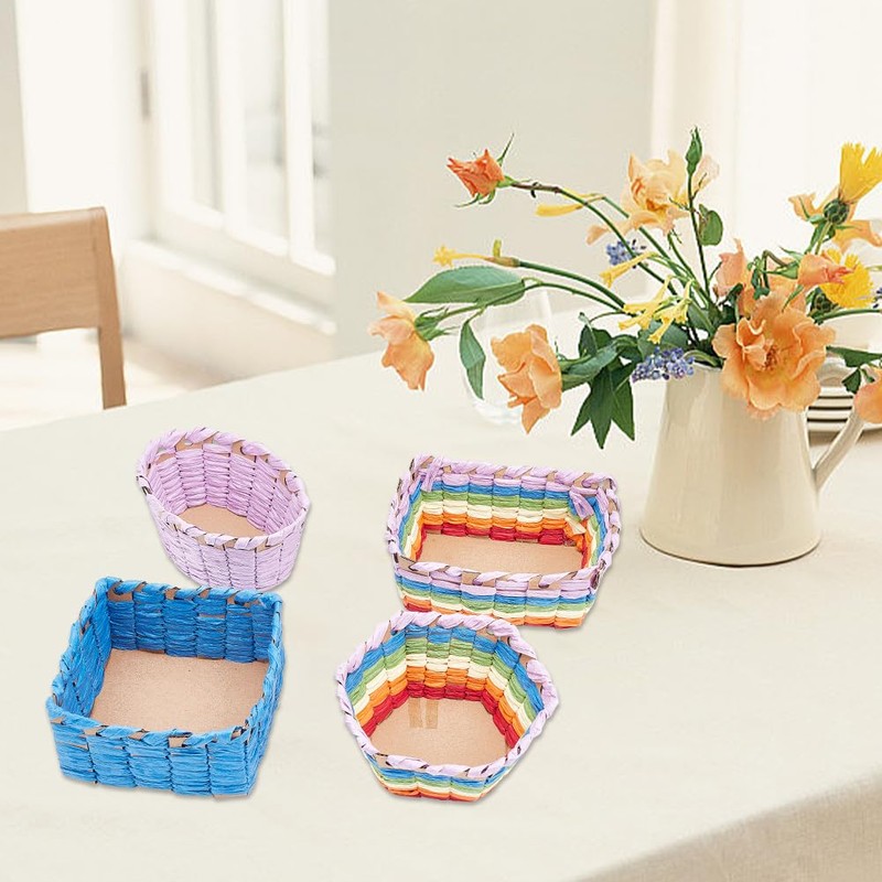 FREEBLOSS 15 Set Basket Weaving Kit Basket Making Kit for