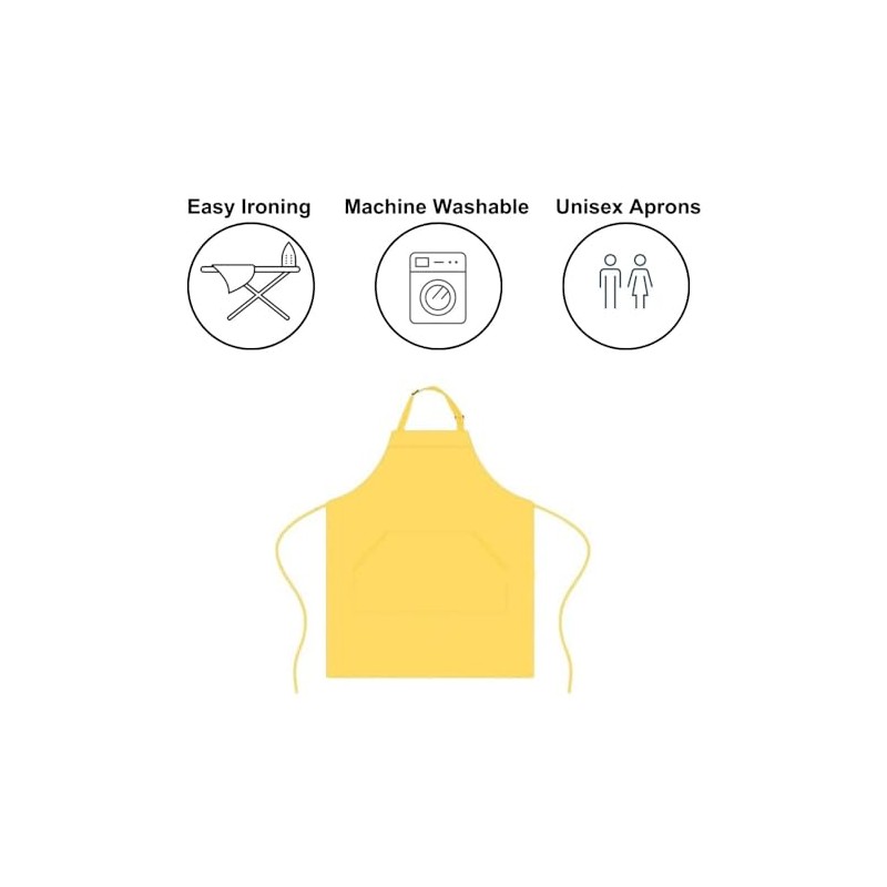 Khoji & Meeni Aprons with 2 Pockets Unisex Men Aprons