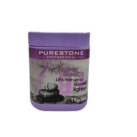 Purestone Professional Hair Bleach Powder – Purple 1kg | High-Lift Lightening Powder with Bonded Technology | Intense Hair Bleach for Salon Use
