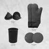 OVENTE Silicone Kitchen Cooking Utensils Set, 17pcs Heat Resistant Cooking