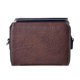 Rieibi ZV1 Case - Vintage PU Leather Camera Case for Sony ZV1 ZV-1 DSLR Camera - Protective Case with Strap, coffee, Camera case