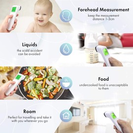 Origin Medical Non-Touch Digital Forehead Thermometer – Fast & Accurate Infrared Readings for Children, Babies & Adults