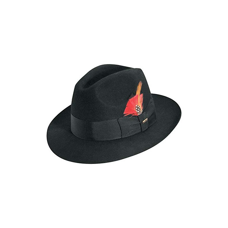 Scala Mens Felt Fedora Hat