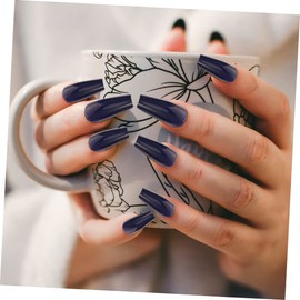 FRCOLOR Fake Nails 72pcs in 3 Sets Adjustable Artificial Fingernails for Women for Manicure and Nail Art