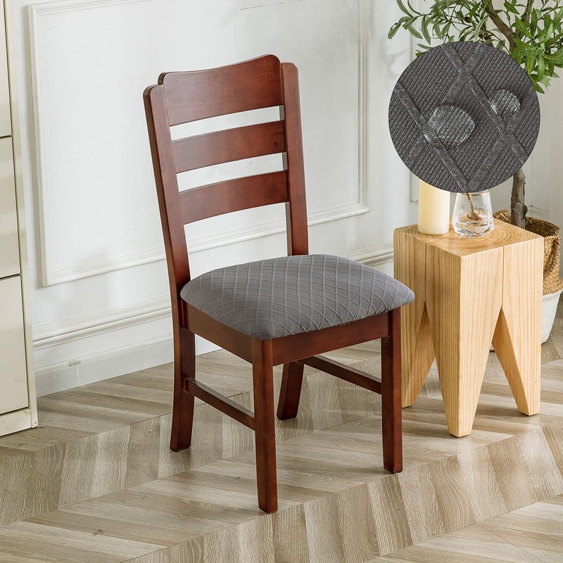 Genina Waterproof Seat Covers for Dining Room Chairs Covers Dining