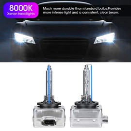 Aramox - Faro de xenón, 2 piezas D3S 8000K 35W Faro de xenón de IP68 Impermeable LED faro de coche