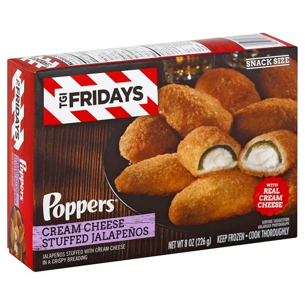 T G I Fridays Popper Cream Cheese Stuffed Jalapeno, 8