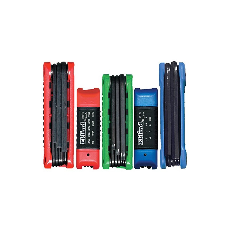Eklind Tool 25036 5 sets 36 Pieces Steel Ergo-Fold Fold-up