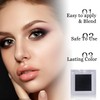 2 Pack Matte Black and White Eyeshadow Palette – Long-Lasting