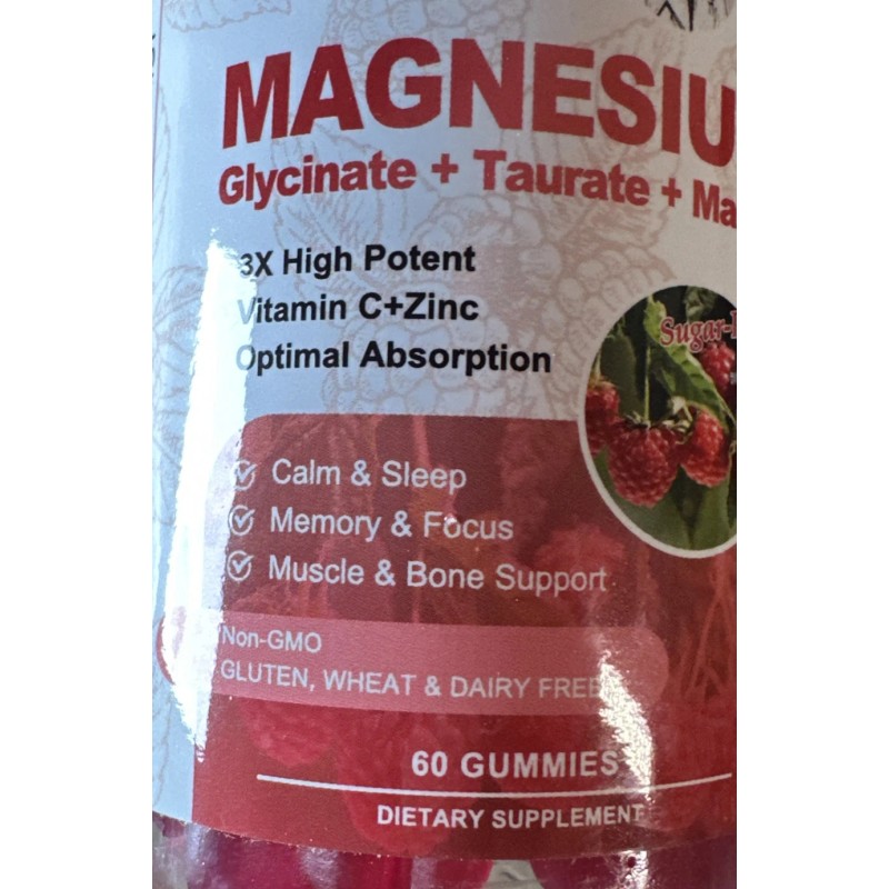 alliwise magnesium glycinate + taurate + malate Gummies 2 Pack