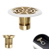 Floor Drain Core, HERKINDNESS Odour Trap Floor Drain with Rubber