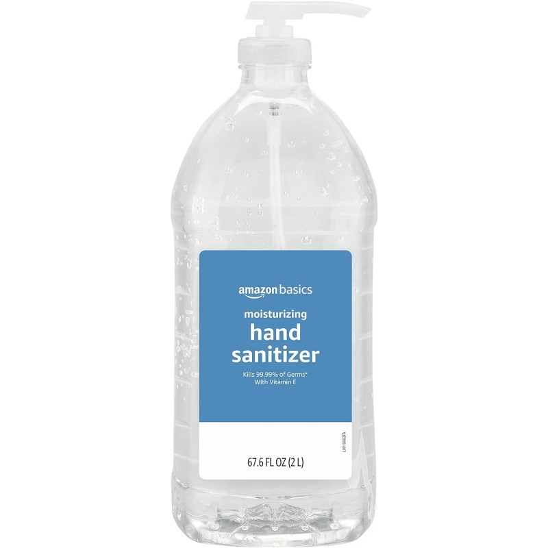 Large 67.6 Fl Oz Hand Sanitizer with 62% Ethyl Alcohol