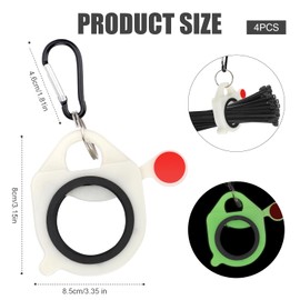 4pcs Zip Tie Organizer, Cable Tie Holder for 4/8/12/18 Inch Heavy Duty Cable Ties & Metal Ties Cable Tie Keeper Fasteners for Household and Outdoor Wire Ties Management (Tie Not Included)