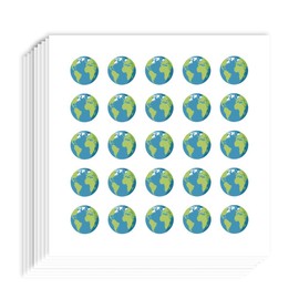 AHANDMAKER 500Pcs Earth Planner Stickers, 0.5x0.49 Inch Self-Adhesive Planet Scrapbook Paper Stickers, Earth Stickers Decals for Scrapbooking Planner Calendar DIY Crafts Party Decor Gift Bag Seal
