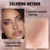 Kaely Pressed Single Eyeshadow Makeup, Amber Rush Shimmer Highly Pigmented